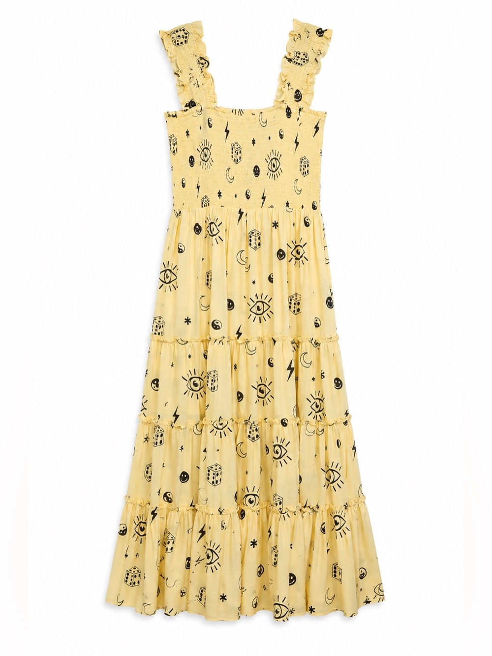 Dressed in LALA Rulebreaker Wonder Girl Smocked Maxi Dress XL